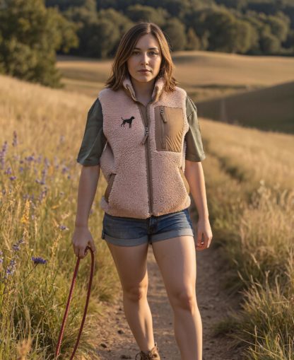 Boxer Owner Gifts Embroidered Unisex Eco-Friendly Sherpa Fleece Body Warmer Gilet. - Image 4