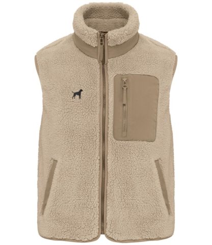 Boxer Owner Gifts Embroidered Unisex Eco-Friendly Sherpa Fleece Body Warmer Gilet. - Image 6