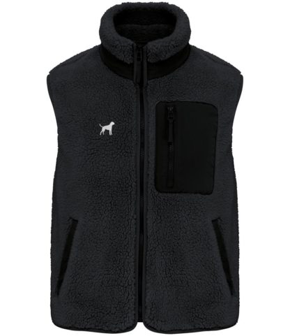 Boxer Owner Gifts Embroidered Unisex Eco-Friendly Sherpa Fleece Body Warmer Gilet. - Image 7
