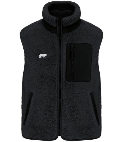 Border Collie Owner Gifts Embroidered Unisex Eco-Friendly Sherpa Fleece Body Warmer Gilet. - Image 6