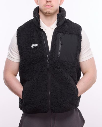 Border Collie Owner Gifts Embroidered Unisex Eco-Friendly Sherpa Fleece Body Warmer Gilet. - Image 8