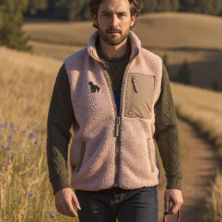 Cockapoo Owner Gifts Embroidered Unisex Eco-Friendly Sherpa Fleece Body Warmer Gilet.