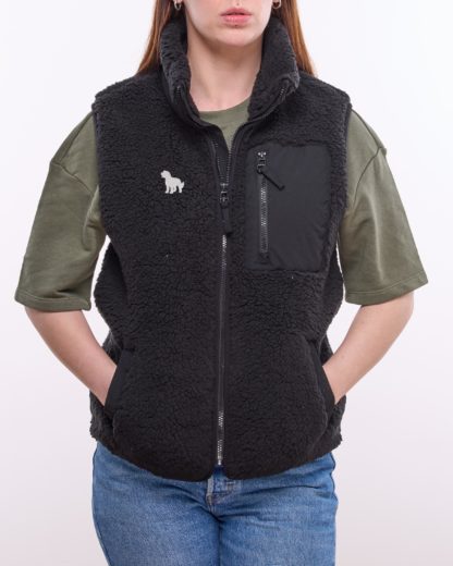 Cockapoo Owner Gifts Embroidered Unisex Eco-Friendly Sherpa Fleece Body Warmer Gilet. - Image 10