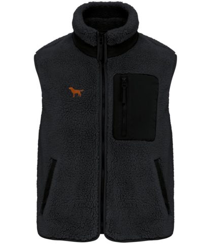 Fox Red Labrador Owner Gifts Embroidered Unisex Eco-Friendly Sherpa Fleece Body Warmer Gilet. - Image 5
