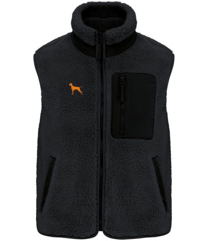 Vizsla Owner Gifts Embroidered Unisex Eco-Friendly Sherpa Fleece Body Warmer Gilet. - Image 5