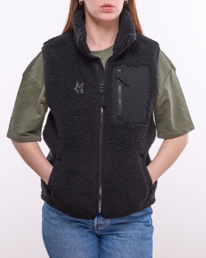 German Shepherd Owner Gifts Embroidered Unisex Eco-Friendly Sherpa Fleece Body Warmer Gilet. - Image 8