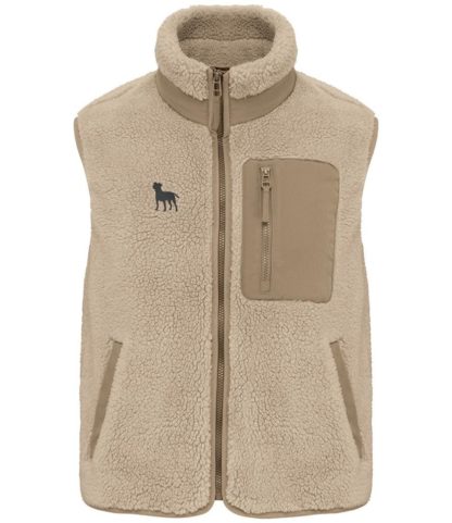 Jack Russell Owner Gifts Embroidered Unisex Eco-Friendly Sherpa Fleece Body Warmer Gilet. - Image 3