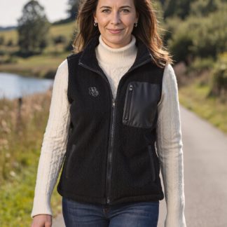 Schnauzer Owner Gifts Embroidered Unisex Eco-Friendly Sherpa Fleece Body Warmer Gilet.
