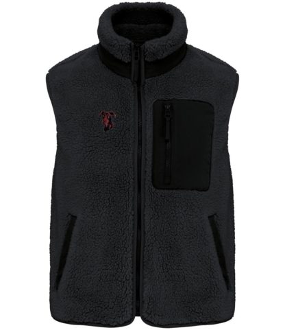 Dobermann Owner Gifts Embroidered Unisex Eco-Friendly Sherpa Fleece Body Warmer Gilet. - Image 5