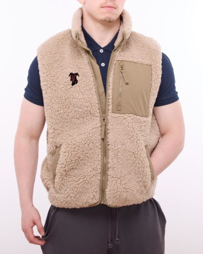 Dobermann Owner Gifts Embroidered Unisex Eco-Friendly Sherpa Fleece Body Warmer Gilet. - Image 7