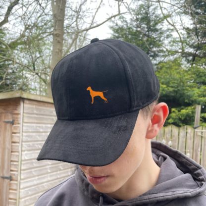 Vizsla Gifts, Faux Suede Embroidered Baseball Cap. - Image 7