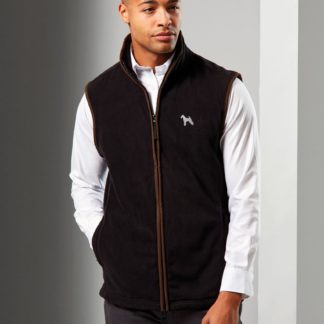 Airedale Terrier Owner Clothing Gifts Embroidered Fleece Gilet From The House Of Dog.