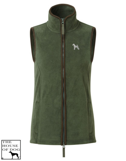 Airedale Terrier Owner Clothing Gifts Embroidered Fleece Gilet From The House Of Dog. - Image 5