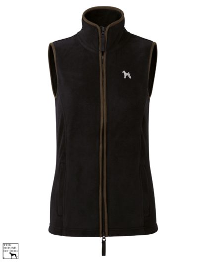 Airedale Terrier Owner Clothing Gifts Embroidered Fleece Gilet From The House Of Dog. - Image 8