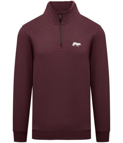 Border Collie Sheepdog Clothing Gifts Embroidered Unisex Eco-Friendly 1/4 Zip High Neck Heavyweight Sweatshirt From The House Of Dog. - Image 7