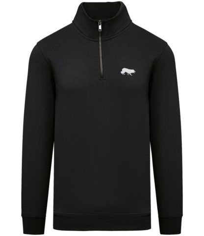 Border Collie Sheepdog Clothing Gifts Embroidered Unisex Eco-Friendly 1/4 Zip High Neck Heavyweight Sweatshirt From The House Of Dog. - Image 9