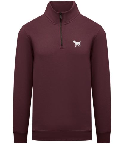 Border Terrier Clothing Gifts Embroidered Unisex Eco-Friendly 1/4 Zip High Neck Heavyweight Sweatshirt From The House Of Dog. - Image 7