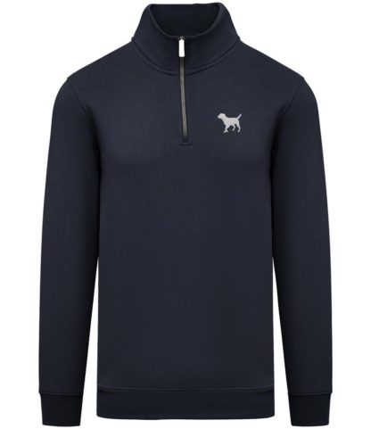 Border Terrier Clothing Gifts Embroidered Unisex Eco-Friendly 1/4 Zip High Neck Heavyweight Sweatshirt From The House Of Dog. - Image 9