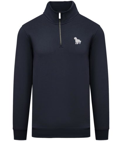 Cockapoo Clothing Gifts Embroidered Unisex Eco-Friendly 1/4 Zip High Neck Heavyweight Sweatshirt From The House Of Dog. - Image 9