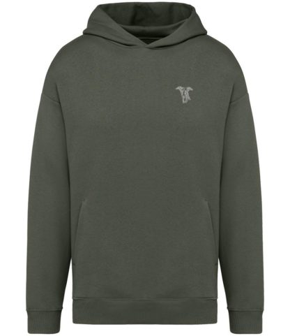 Whippet Italian Greyhound Clothing Gifts Embroidered Unisex Eco-Friendly Super Heavyweight Hooded Sweatshirt From The House Of Dog. - Image 9