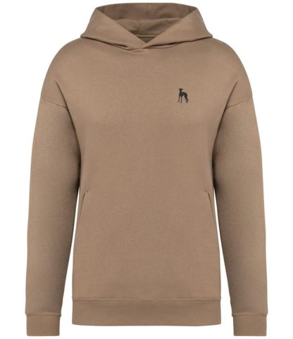 Whippet Clothing Gifts Embroidered Unisex Eco-Friendly Super Heavyweight Hooded Sweatshirt From The House Of Dog. - Image 6