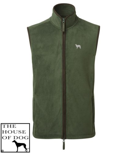 Borzoi Owner Clothing Gift Embroidered Fleece Gilet, From The House Of Dog. - Image 2