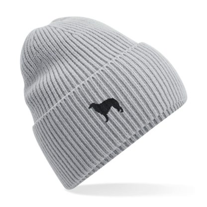Borzoi Russian Wolfhound Owner Clothing Gifts.  Oversized Cuffed 'Eco Friendly' Beanie Ski Hat From The House Of Dog. - Image 5