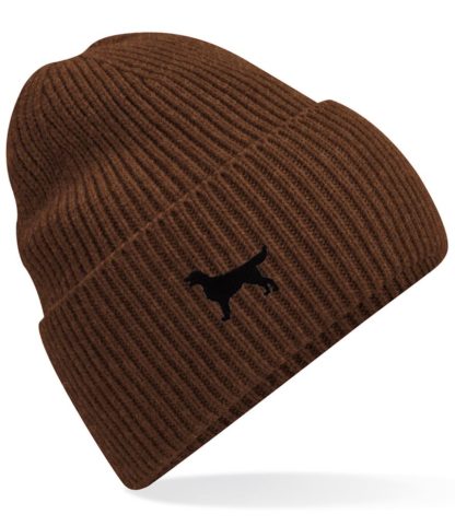 Flat Coated Retriever Owner Clothing Gifts.  Oversized Cuffed 'Eco Friendly' Beanie Ski Hat From The House Of Dog. - Image 9