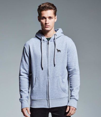 Cocker Spaniel Gifts Embroidered Organic Cotton Eco Friendly Heavyweight Full Zip Hoodie From The House Of Dog - Image 2