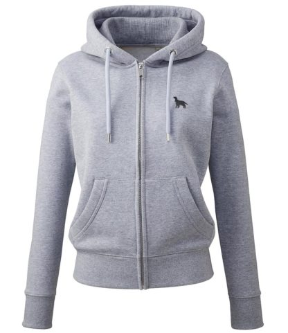 Cocker Spaniel Gifts Embroidered Organic Cotton Eco Friendly Heavyweight Full Zip Hoodie From The House Of Dog - Image 3