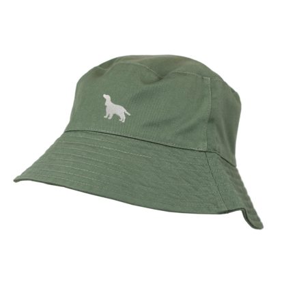 Cocker Spaniel Clothing Gifts. 100% Washed Chino Cotton Embroidered Bucket Sun Hat. - Image 2
