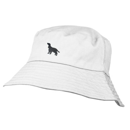 Cocker Spaniel Clothing Gifts. 100% Washed Chino Cotton Embroidered Bucket Sun Hat. - Image 3