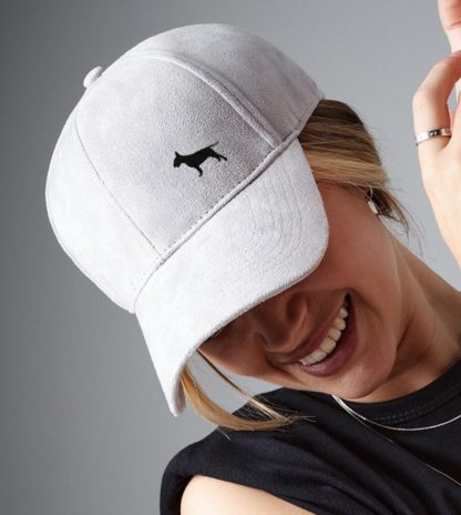 Bull terrier owner clothing gifts, faux suede leather baseball cap hat from the house of dog. - Image 5