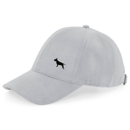 Bull terrier owner clothing gifts, faux suede leather baseball cap hat from the house of dog. - Image 8