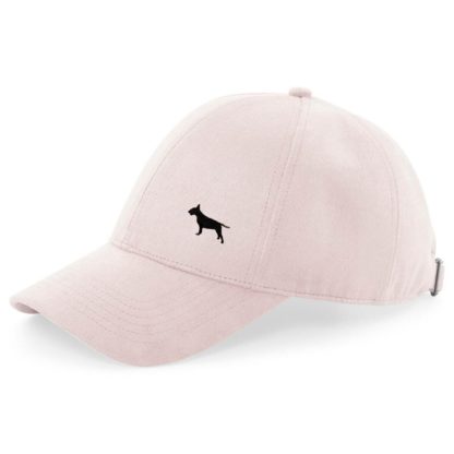 Bull terrier owner clothing gifts, faux suede leather baseball cap hat from the house of dog. - Image 9