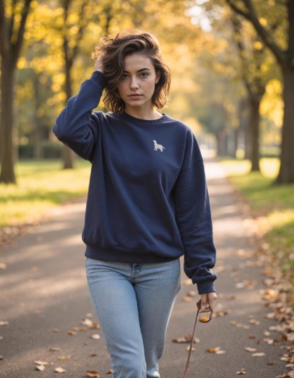 The House Of Dog: Cocker Spaniel Embroidered Heavyweight Organic Cotton Unisex Sweatshirt