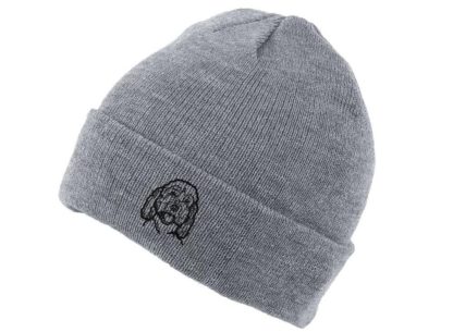 Cockapoo Owner Gifts, Unisex Beanie Ski Hat With Embroidered Design From The House Of Dog. - Image 4