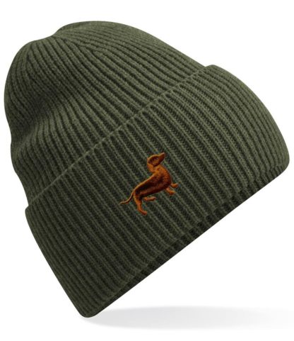 Dachshund Doxie Sausage Dog Clothing Gifts.  Oversized Cuffed Beanie Ski Hat From The House Of Dog. - Image 4