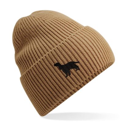 Cocker Spaniel Owner Clothing Gifts.  Oversized Cuffed 'Eco Friendly' Beanie Ski Hat From The House Of Dog. - Image 4