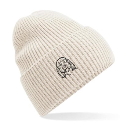 Cockapoo Owner Clothing Gifts.  Oversized Cuffed 'Eco Friendly' Beanie Ski Hat From The House Of Dog. - Image 8