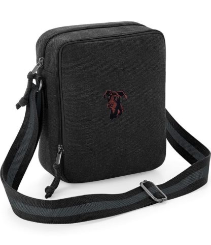 Dobermann Embroidered Vintage Canvas Dog Walking Bag. A Unique Product From The House Of Dog. - Image 6