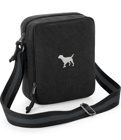 Border Terrier Embroidered Vintage Canvas Dog Walking Bag. A Unique Product From The House Of Dog. - Image 6