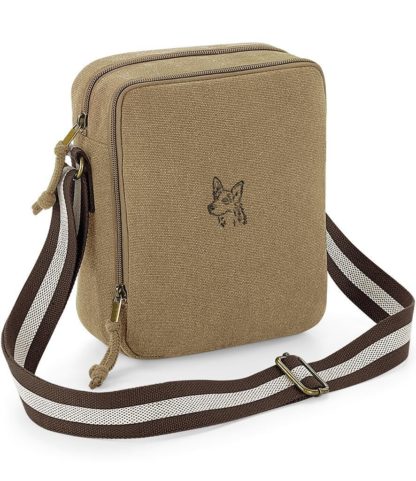 German Shepherd Dog Embroidered Vintage Canvas Dog Walking Bag. A Unique Product From The House Of Dog. - Image 5