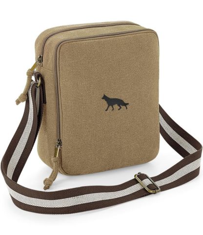 German Shepherd Dog Embroidered Vintage Canvas Dog Walking Bag. A Unique Product From The House Of Dog. - Image 5
