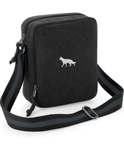 German Shepherd Dog Embroidered Vintage Canvas Dog Walking Bag. A Unique Product From The House Of Dog. - Image 6