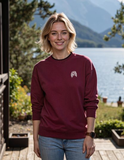 The House Of Dog: English Springer Spaniel Embroidered Heavyweight Organic Cotton Unisex Sweatshirt
