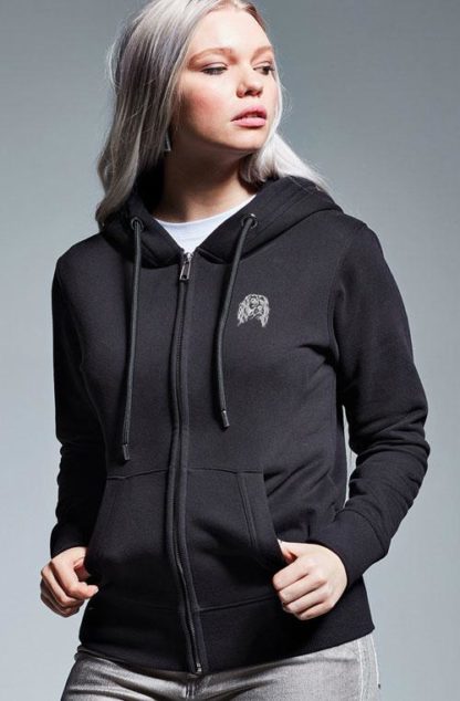 English Springer Spaniel Gifts Embroidered Organic Cotton Eco Friendly Heavyweight Full Zip Hoodie From The House Of Dog - Image 2