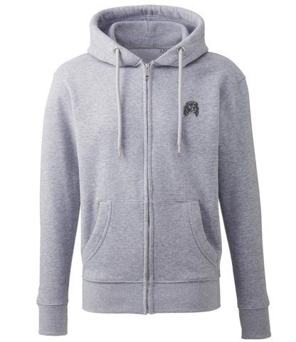 English Springer Spaniel Gifts Embroidered Organic Cotton Eco Friendly Heavyweight Full Zip Hoodie From The House Of Dog - Image 6