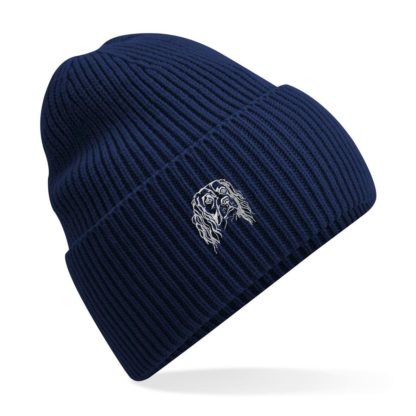 English Springer Spaniel  Owner Clothing Gifts.  Oversized Cuffed 'Eco Friendly' Beanie Ski Hat From The House Of Dog. - Image 5