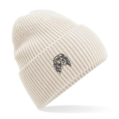 English Springer Spaniel  Owner Clothing Gifts.  Oversized Cuffed 'Eco Friendly' Beanie Ski Hat From The House Of Dog. - Image 6